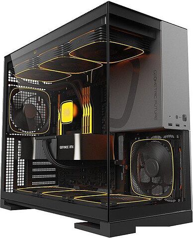 Корпус Geometric Future Model 5 (черный/серый)