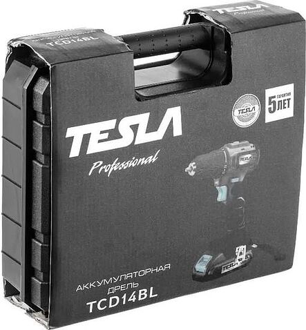 Дрель-шуруповерт Tesla TCD14BL 840368 (с 2-мя АКБ, кейс)