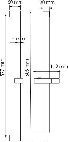 Душевая штанга Wasserkraft A123