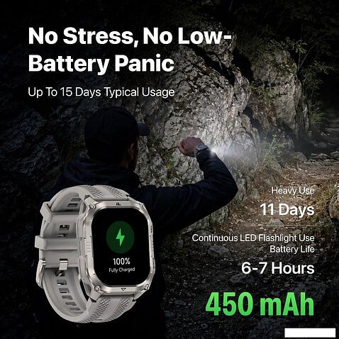 Умные часы Kospet Pulse 2 (серебристый)