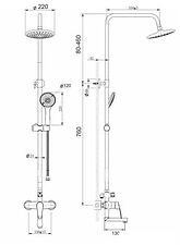 Душевая система  Gota Rocio Algar 690272-GOTA