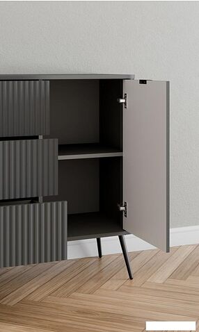 Тумба Arvento Rondo 2D3S (графит/дарк грей)