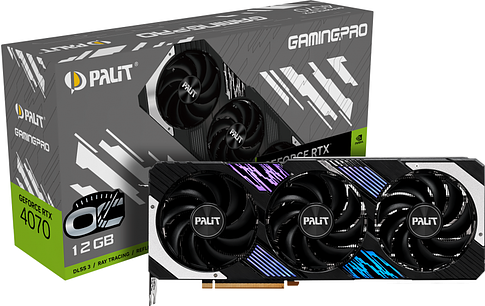 Видеокарта Palit GeForce RTX 4070 GamingPro OC NED4070H19K9-1043A