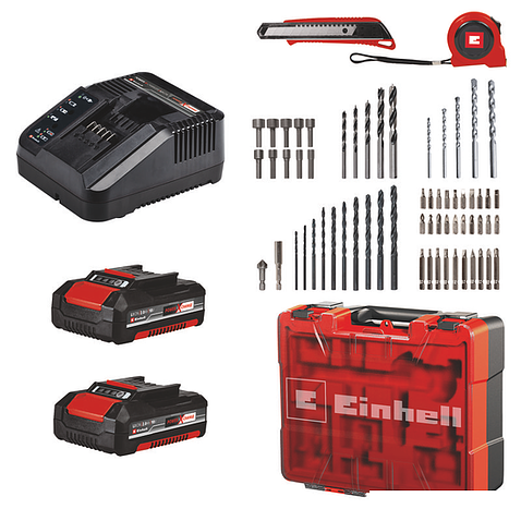 Ударная дрель-шуруповерт Einhell TE-CD 18/40 Li BL 4513995 (с 2-мя АКБ, кейс)