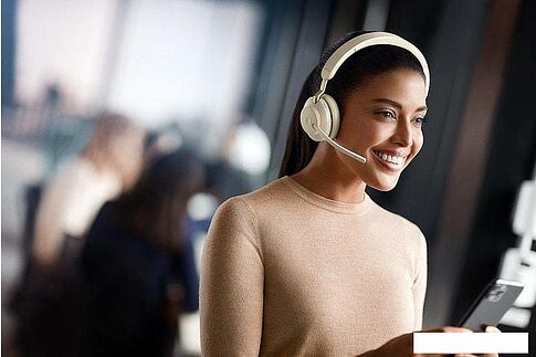 Наушники Jabra Evolve2 65 MS Stereo USB-C (бежевый)