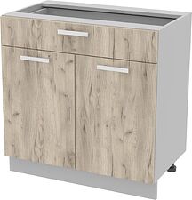 Шкаф напольный Интерлиния Компо НШ80рш1 (дуб серый)