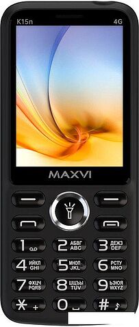 Телефон Maxvi K15n 4G (черный)