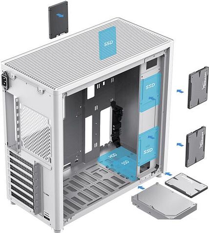 Корпус GameMax MeshBox (белый)