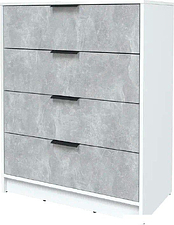 Комод Интерлиния Концепт КТ-К80 (бетон/белый платинум)