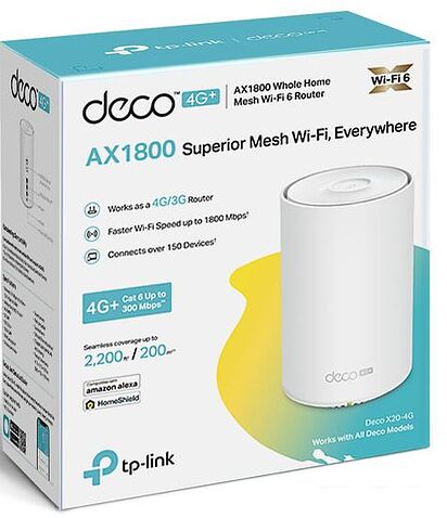 4G Wi-Fi роутер TP-Link Deco X20-4G (1 шт)