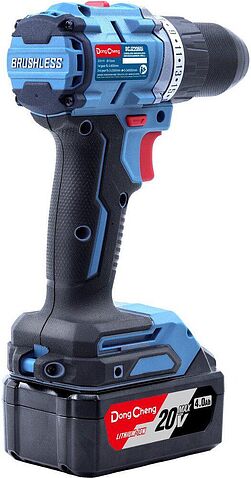 Ударная дрель-шуруповерт DongCheng DCJZ2060i Type EM (с 2-мя АКБ, кейс)