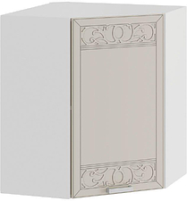 Шкаф навесной Трия Долорес 1В6У (белый/крем)