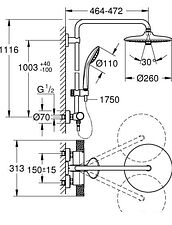 Душевая система Grohe Euphoria 260 27296003