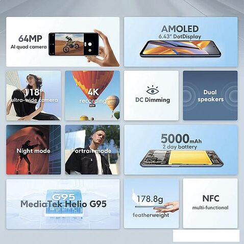 Смартфон POCO M5s 6GB/128GB международная версия (серый)