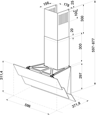 Кухонная вытяжка Krona Aurora 600 S (черный)
