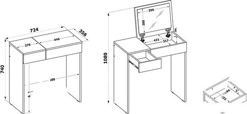 Стол-книга Сокол СП-22 (белый)