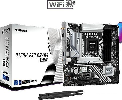 Материнская плата ASRock B760M Pro RS/D4 WiFi