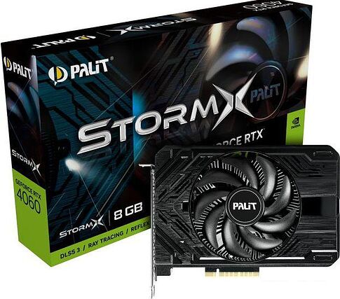 Видеокарта Palit GeForce RTX 4060 StormX NE64060019P1-1070F