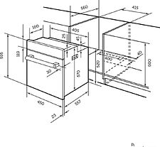 Электрический духовой шкаф LEX EDM 4545 ВBL