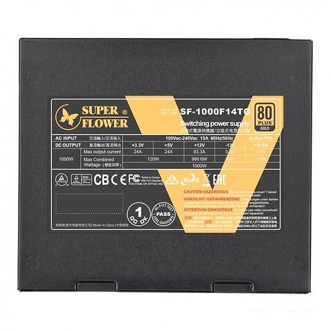 Блок питания Super Flower Leadex V Gold Pro Black 1000W SF-1000F14TG v2.0