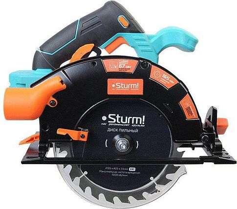 Дисковая (циркулярная) пила Sturm CCS1867BL (без АКБ)