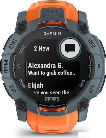 Умные часы Garmin Instinct 3 Solar 50 мм (серый)