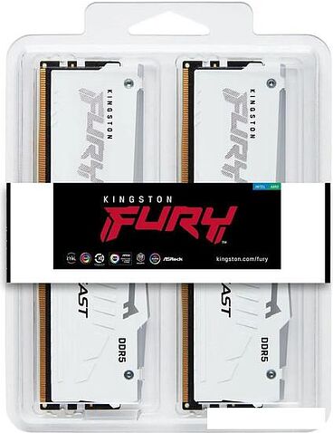 Оперативная память Kingston FURY Beast RGB 2x32ГБ DDR5 5200 МГц KF552C40BWAK2-64