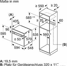Электрический духовой шкаф Bosch Serie 2 HBA571BB4