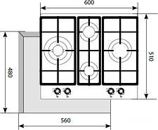 Варочная панель LEX GVE 6043 C IV Light