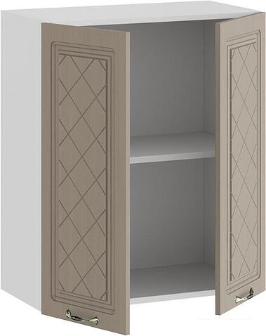 Шкаф навесной Трия Бьянка 1В6 (дуб кофе)