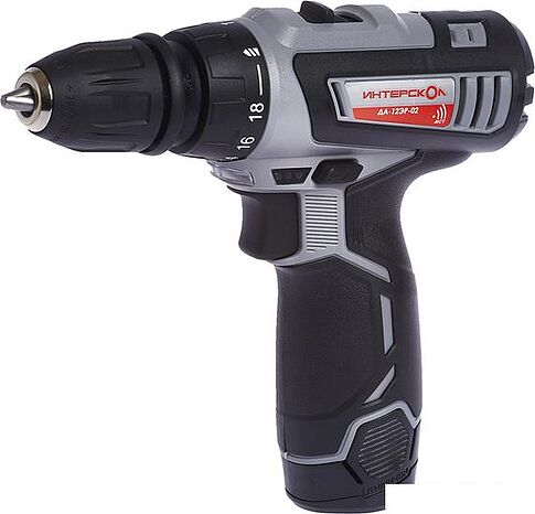 Дрель-шуруповерт Интерскол ДА-12ЭР-02 Комби (с 2-мя АКБ, кейс)