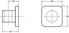 Держатель душевой лейки Jacob Delafon Modulo 8464D-CP
