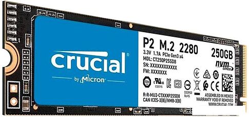 SSD Crucial P2 250GB CT250P2SSD8