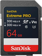 Карта памяти SanDisk Extreme PRO SDXC SDSDXDM-064G-GN4IN 64GB