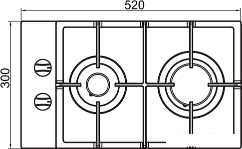 Варочная панель Leran GH 32421 WG