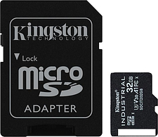 Карта памяти Kingston Industrial microSDHC SDCIT2/32GB 32GB (с адаптером)