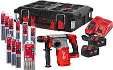 Перфоратор Milwaukee M18 BLHX100P-502P 4933498243 (с 2-мя АКБ, кейс, набор оснастки) Перфоратор Milwaukee M18 BLHX100P-502P 4933498243 (с 2-мя АКБ, кейс, набор оснастки)
