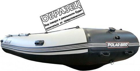 Моторно-гребная лодка Polar Bird Eagle PB-420E ПБ17 стеклокомпозит (черный/желтый)