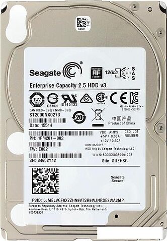 Жесткий диск Seagate Enterprise Capacity 2TB (ST2000NX0273)