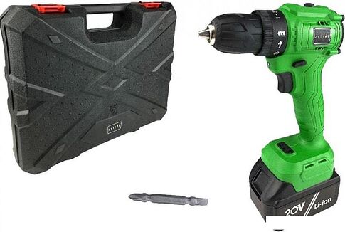 Дрель-шуруповерт Zitrek Greenpower 20 Pro 063-4060 (с 1-им АКБ, кейс)