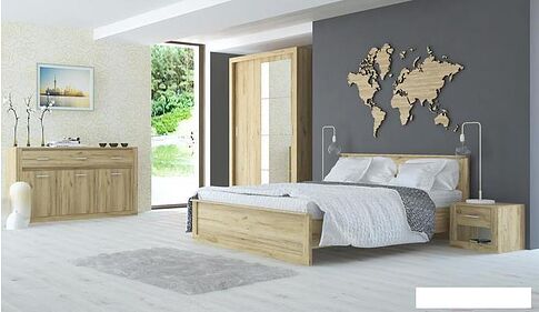 Комод Интерлиния Лима ЛМ-2Д2Ш (дуб корабельный белый)