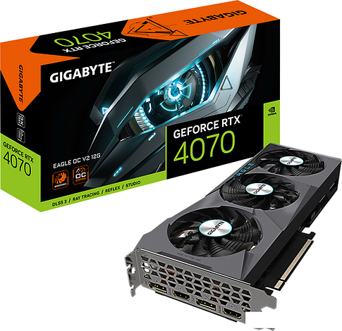 Видеокарта Gigabyte GeForce RTX 4070 Eagle OC V2 12G GV-N4070EAGLE OCV2-12GD