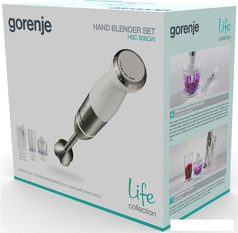 Погружной блендер Gorenje HBC806QW