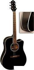 Электроакустическая гитара Flight AD-200 CEQ BK