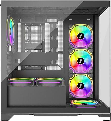 Корпус 1stPlayer Mi8 MI8-BK-3FC7R-1FC7 (черный)