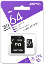 Карта памяти SmartBuy microSDXC SB64GBSDCCTV 64GB