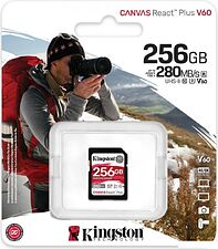 Карта памяти Kingston Canvas React Plus V60 SDXC 256GB