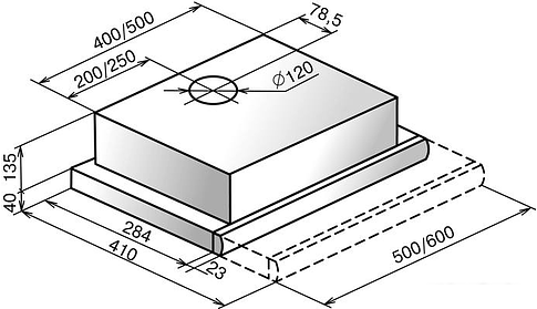 Кухонная вытяжка Elikor Интегра Glass 60Н-400-В2Г (нержавеющая сталь/бежевый)