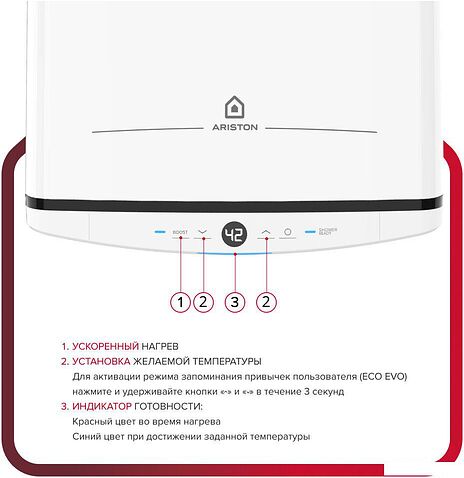 Накопительный электрический водонагреватель Ariston Velis Tech Abse Dry 50