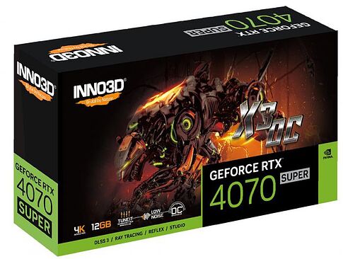 Видеокарта Inno3D GeForce RTX 4070 Super Twin X3 OC N407S3-126XX-186162L